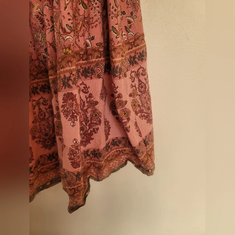 Davi & Dani 2XL Floral Pink Blouse 100% Rayon - Picture 5 of 8